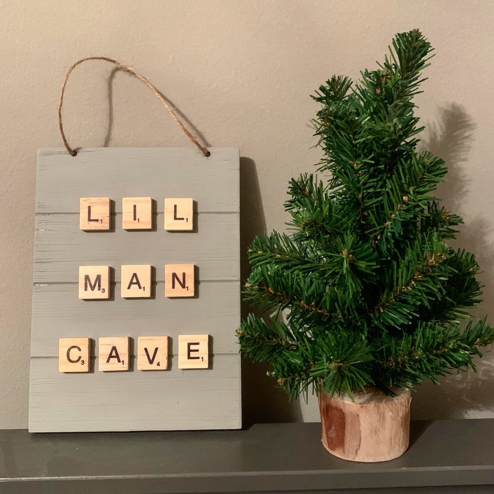 Lil man cave sign